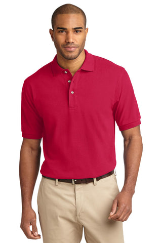 Port Authority Heavyweight Cotton Pique Polo (Red)