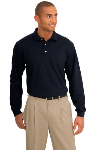 Port Authority Rapid Dry Long Sleeve Polo (Classic Navy)