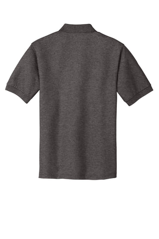 Port Authority Extended Size Silk Touch Polo (Charcoal Heather Grey)