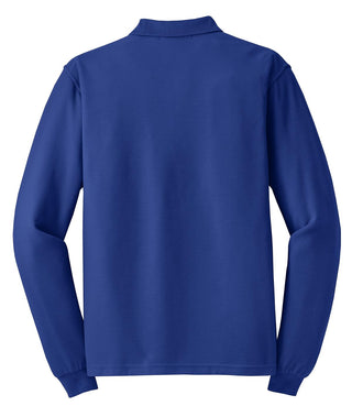 Port Authority Silk Touch Long Sleeve Polo (Royal)