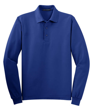 Port Authority Silk Touch Long Sleeve Polo (Royal)