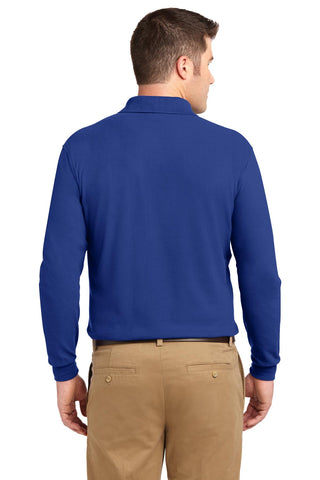 Port Authority Silk Touch Long Sleeve Polo (Royal)