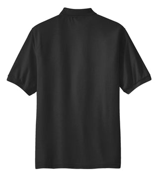 Port Authority Silk Touch Polo with Pocket (Black)