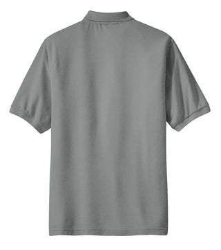 Port Authority Silk Touch Polo with Pocket (Cool Grey)