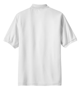 Port Authority Silk Touch Polo with Pocket (White)