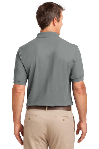 Port Authority Silk Touch Polo with Pocket (Cool Grey)