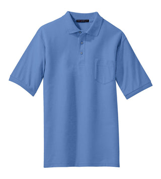 Port Authority Silk Touch Polo with Pocket (Ultramarine Blue)