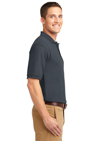 Port Authority Extended Size Silk Touch Polo (Steel Grey)