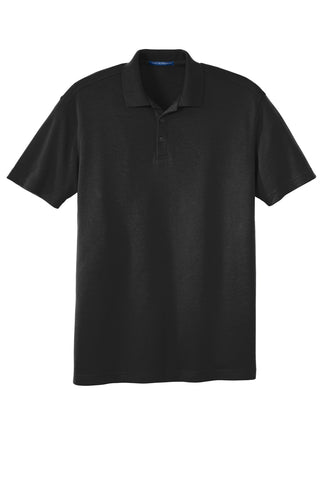 Port Authority Silk Touch Interlock Performance Polo (Black)