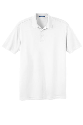 Port Authority Silk Touch Interlock Performance Polo (White)