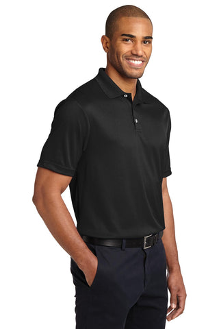 Port Authority Performance Fine Jacquard Polo (Black)