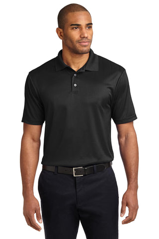 Port Authority Performance Fine Jacquard Polo (Black)