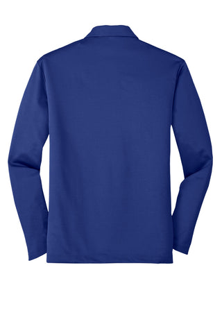 Port Authority Silk Touch Performance Long Sleeve Polo (Royal)