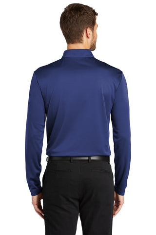 Port Authority Silk Touch Performance Long Sleeve Polo (Royal)