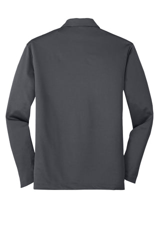 Port Authority Silk Touch Performance Long Sleeve Polo (Steel Grey)