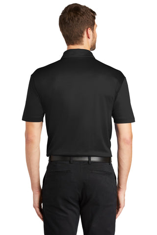 Port Authority Silk Touch Performance Pocket Polo (Black)