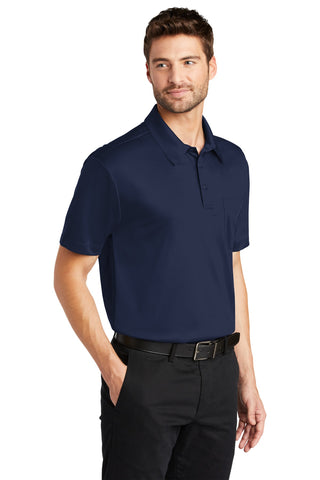 Port Authority Silk Touch Performance Pocket Polo (Navy)