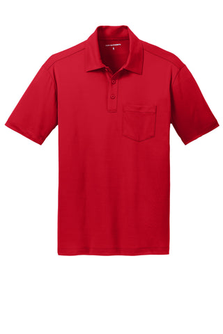 Port Authority Silk Touch Performance Pocket Polo (Red)