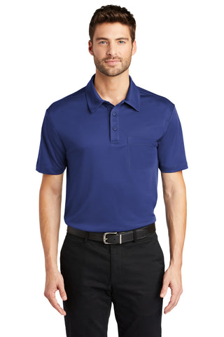 Port Authority Silk Touch Performance Pocket Polo (Royal)