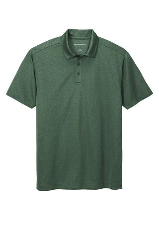 Port Authority Heathered Silk Touch Performance Polo (Green Glen Heather)