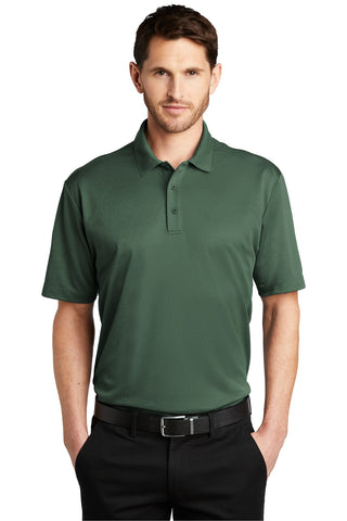 Port Authority Heathered Silk Touch Performance Polo (Green Glen Heather)