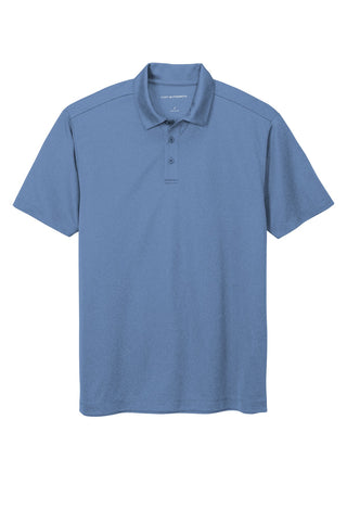 Port Authority Heathered Silk Touch Performance Polo (Moonlight Blue Heather)