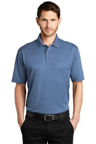 Port Authority Heathered Silk Touch Performance Polo (Moonlight Blue Heather)