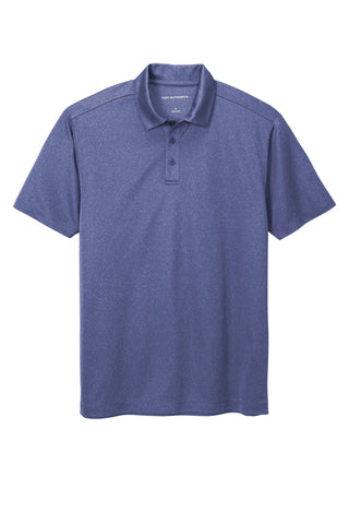 Port Authority Heathered Silk Touch Performance Polo (Royal Heather)