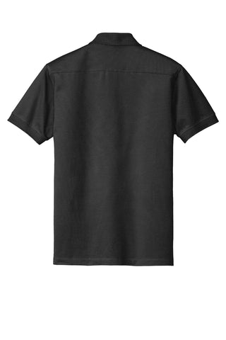 Port Authority Stretch Pique Polo (Black)