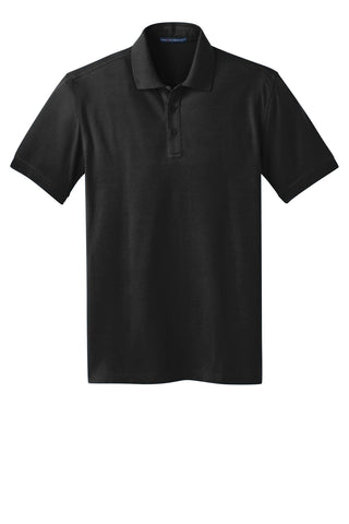 Port Authority Stretch Pique Polo (Black)