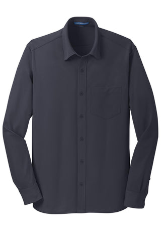 Port Authority Dimension Knit Dress Shirt (Battleship Grey)