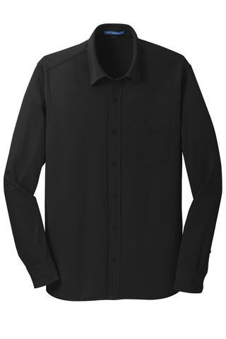 Port Authority Dimension Knit Dress Shirt (Black)