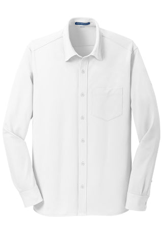 Port Authority Dimension Knit Dress Shirt (White)