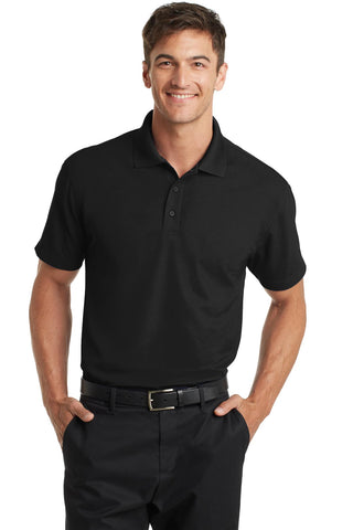 Port Authority Dry Zone Grid Polo (Black)