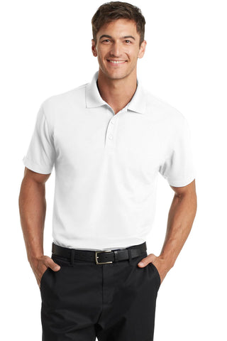 Port Authority Dry Zone Grid Polo (White)