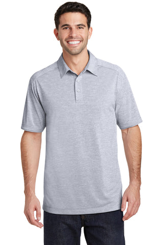 Port Authority Digi Heather Performance Polo (Light Grey)