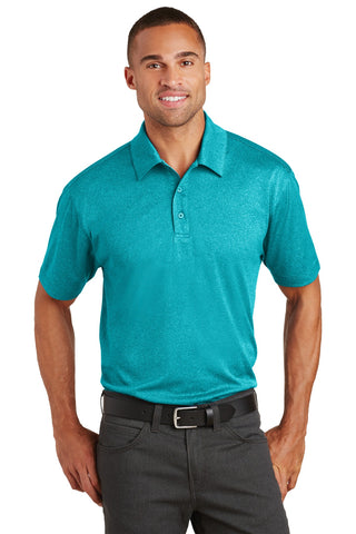 Port Authority Trace Heather Polo (Tropic Blue Heather)