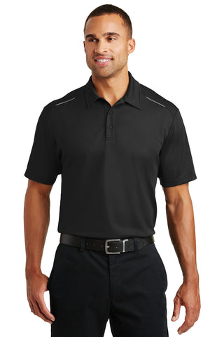 Port Authority Pinpoint Mesh Polo (Black)