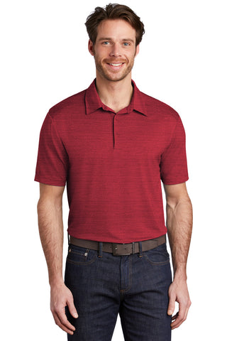 Port Authority Stretch Heather Polo (Red/ Black)