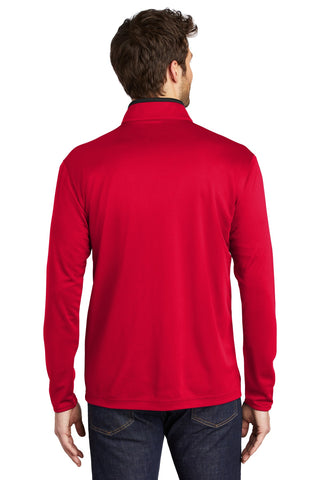 Port Authority Silk Touch Performance 1/4-Zip (Red/ Black)