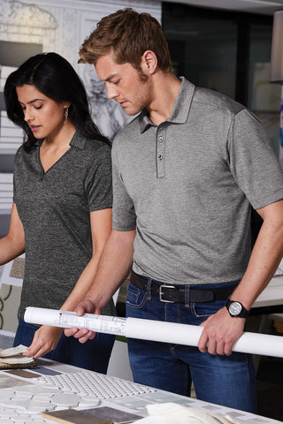 Port Authority Shadow Stripe Polo (River Blue Navy)