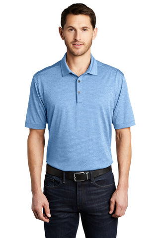 Port Authority Shadow Stripe Polo (Carolina Blue)