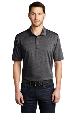 Port Authority Shadow Stripe Polo (Deep Black)