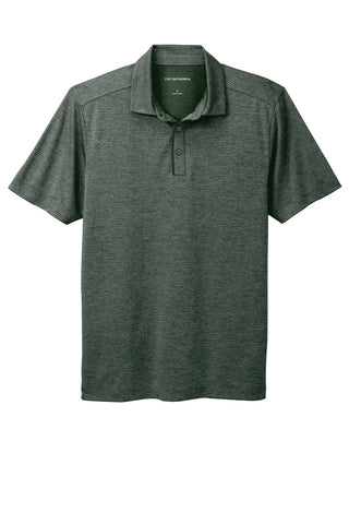 Port Authority Shadow Stripe Polo (Deep Forest Green)