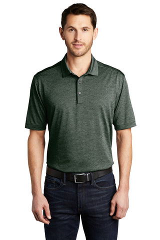 Port Authority Shadow Stripe Polo (Deep Forest Green)