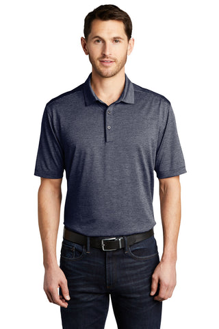 Port Authority Shadow Stripe Polo (River Blue Navy)