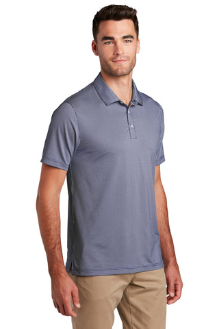 Port Authority Gingham Polo (True Navy/ White)