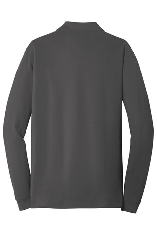 Port Authority EZCotton Long Sleeve Polo (Sterling Grey)