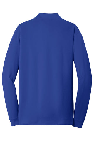 Port Authority EZCotton Long Sleeve Polo (True Royal)