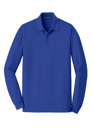 Port Authority EZCotton Long Sleeve Polo (True Royal)